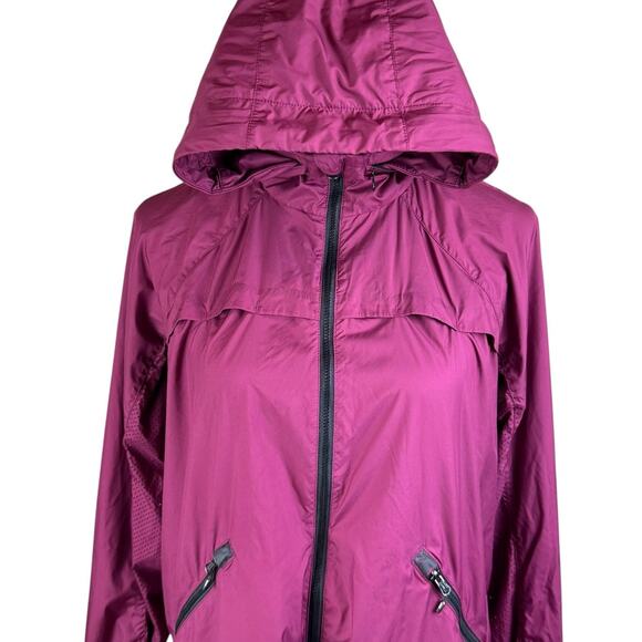 Lululemon Miss Misty Burgundy Maroon Lightweight Windbreaker Zip Jacket II - Picture 14 of 16